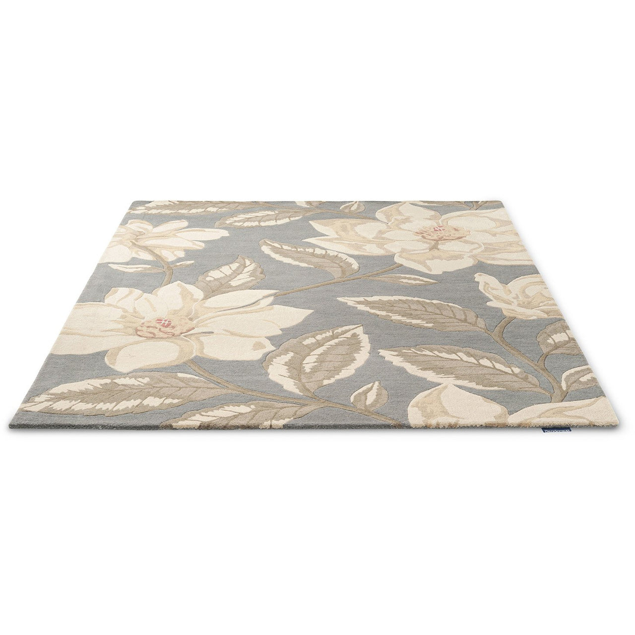 Sanderson Grandiflora Grey 145604 Designer Wool Rug - Rugs Of Beauty - 2