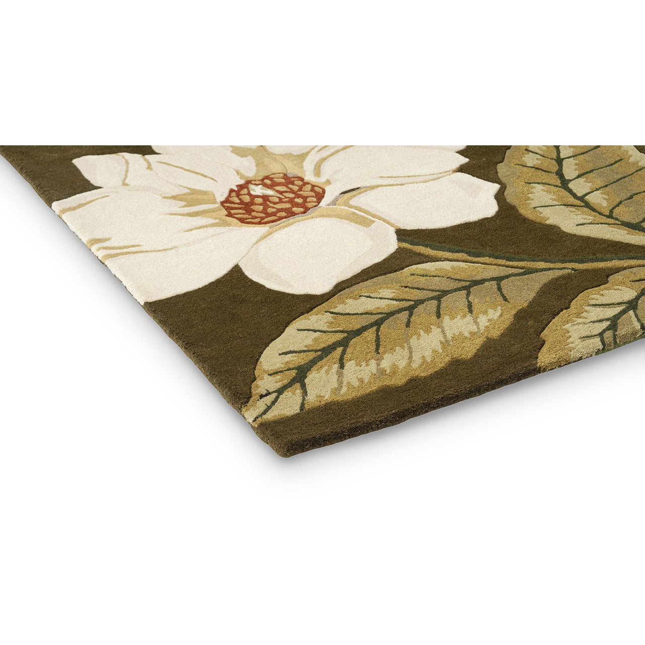 Sanderson Grandiflora Olive 145607 Designer Wool Rug - Rugs Of Beauty - 5