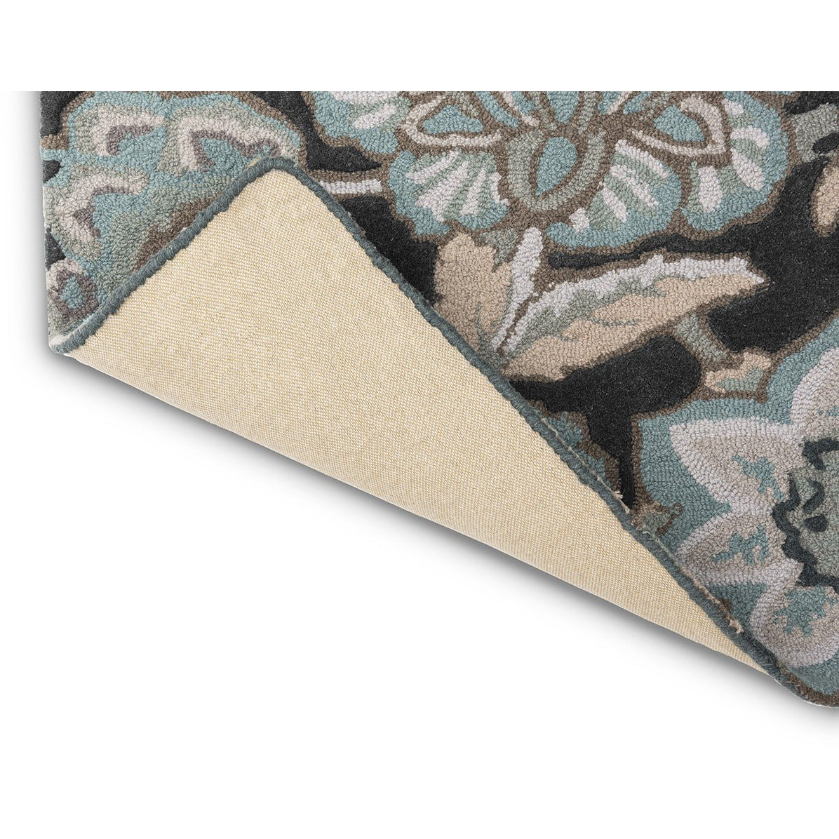 Sanderson Indra Charcoal 145804 Designer Wool Rug - Rugs Of Beauty - 6