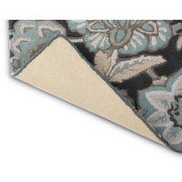 Sanderson Indra Charcoal 145804 Designer Wool Rug - Rugs Of Beauty - 6