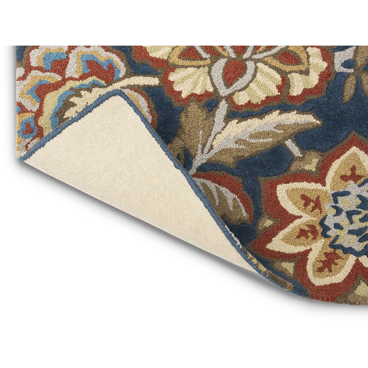 Sanderson Indra Indra Ink Ruby 145808 Designer Wool Rug - Rugs Of Beauty - 4