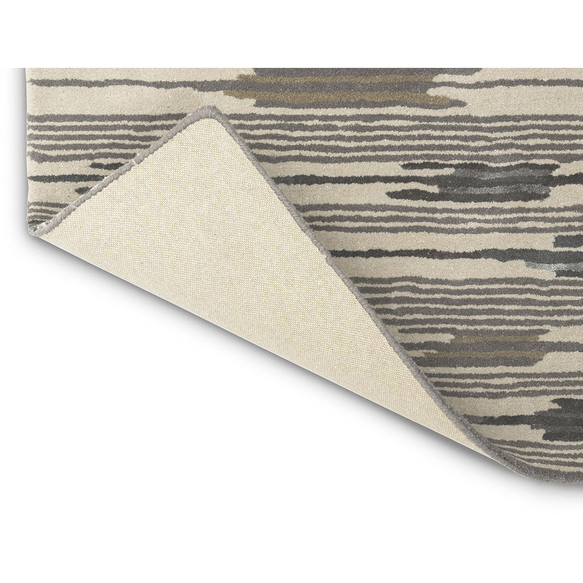 Sanderson Ishi Slate Charcoal 146004 Designer Wool Viscose Rug - Rugs Of Beauty - 7