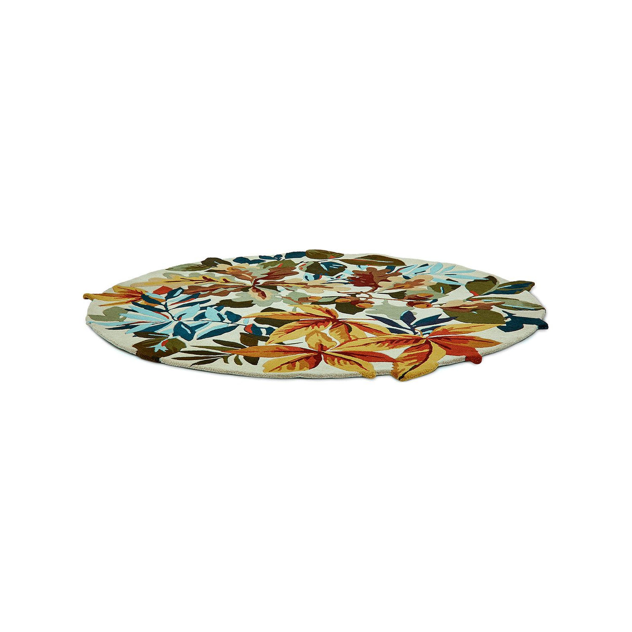 Sanderson Robin's Wood Russet Brown 146501 Round Designer Wool Rug - Rugs Of Beauty - 6