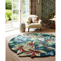Sanderson Robin's Wood Forest Green 146508 Designer Wool Rug - Rugs Of Beauty - 10