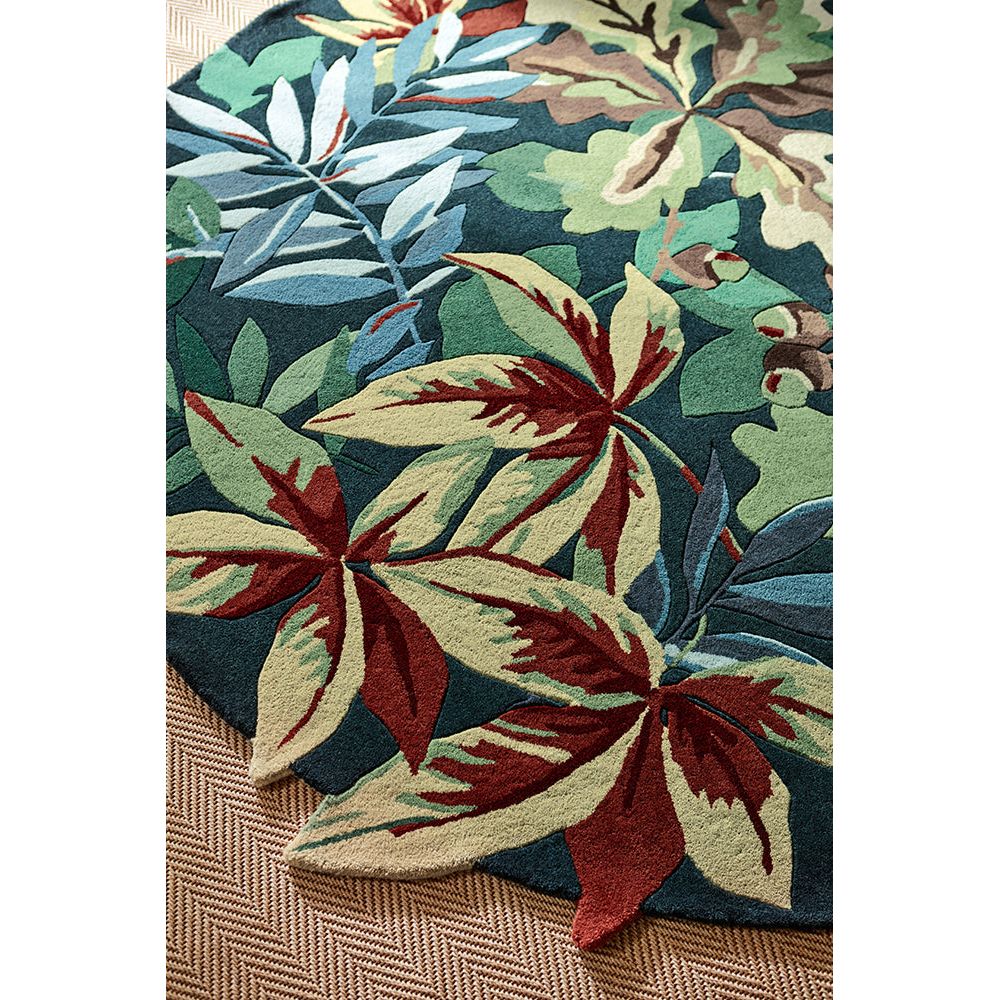Sanderson Robin's Wood Forest Green 146508 Designer Wool Rug - Rugs Of Beauty - 11