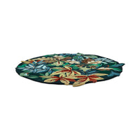 Sanderson Robin's Wood Forest Green 146508 Round  Designer Wool Rug - Rugs Of Beauty - 8