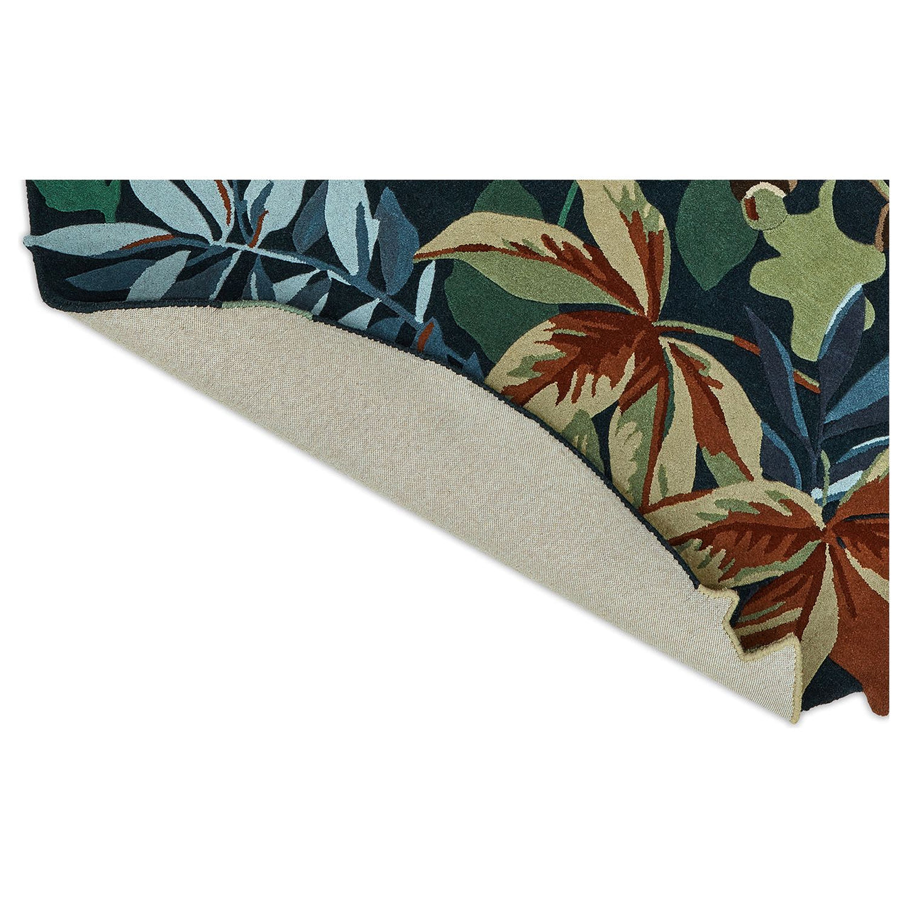 Sanderson Robin's Wood Forest Green 146508 Round  Designer Wool Rug - Rugs Of Beauty - 9