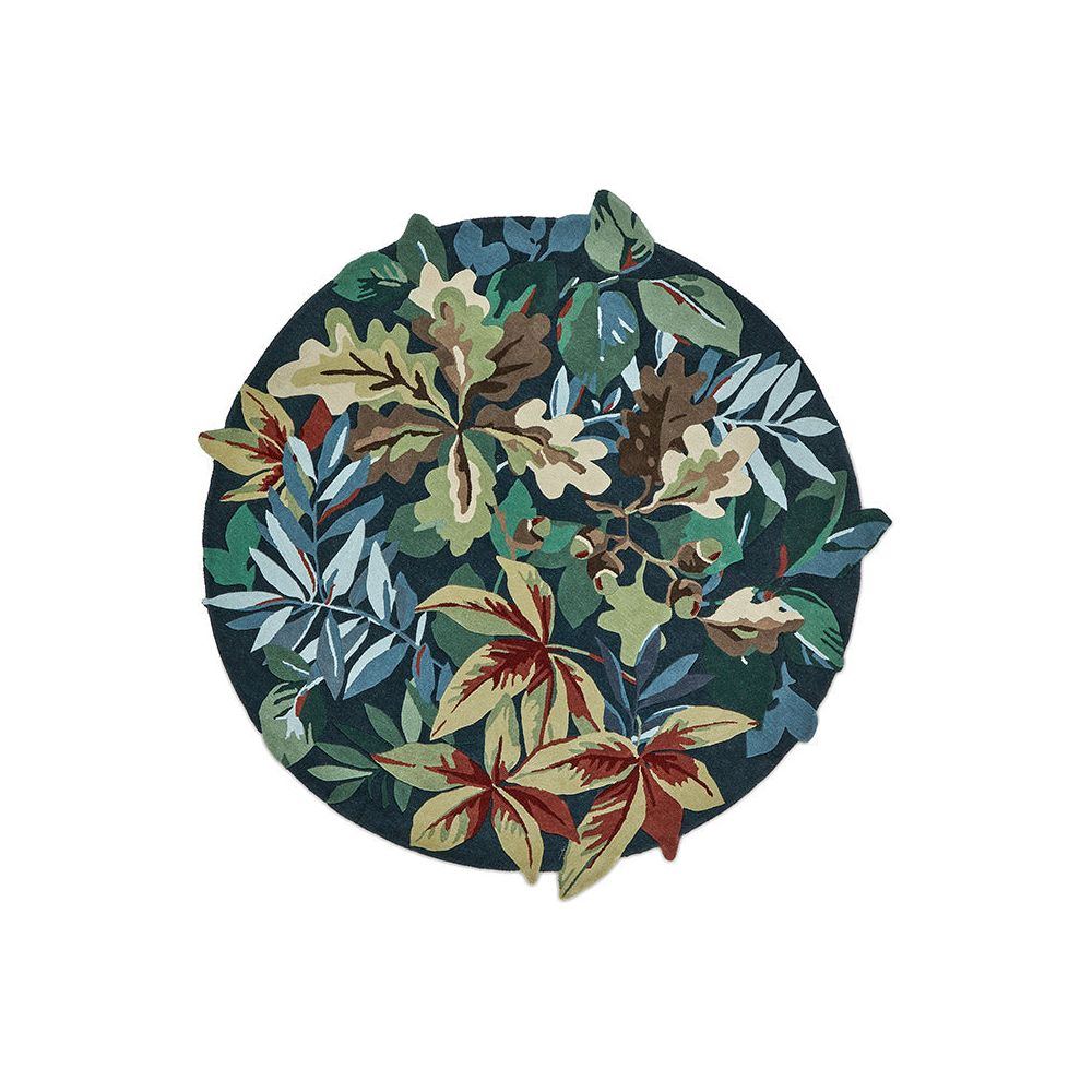 Sanderson Robin's Wood Forest Green 146508 Designer Wool Rug - Rugs Of Beauty - 9