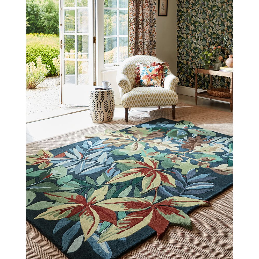 Sanderson Robin's Wood Forest Green 146508 Designer Wool Rug - Rugs Of Beauty - 3
