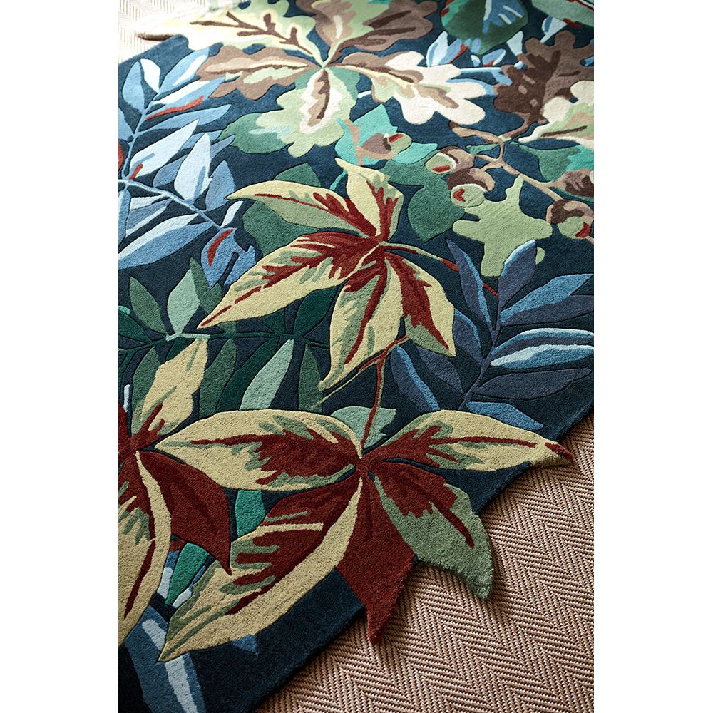 Sanderson Robin's Wood Forest Green 146508 Designer Wool Rug - Rugs Of Beauty - 5