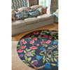 Sanderson Foraging Indigo Round 146618 Designer Wool Rug - Rugs Of Beauty - 4