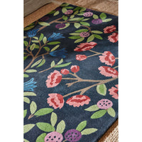 Sanderson Foraging Indigo 146618 Designer Wool Rug - Rugs Of Beauty - 5