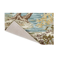 Sanderson Ancient Canopy Fawn/Olive Green 146701 Designer Wool / Viscose Rug - Rugs Of Beauty - 8