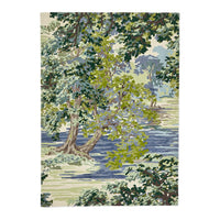 Sanderson Ancient Canopy Forest Green 146708 Designer Wool / Viscose Rug - Rugs Of Beauty - 1