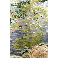 Sanderson Ancient Canopy Forest Green 146708 Designer Wool / Viscose Rug - Rugs Of Beauty - 5