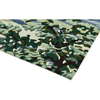 Sanderson Ancient Canopy Forest Green 146708 Designer Wool / Viscose Rug - Rugs Of Beauty - 7