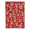 Sanderson Woodland Glade Damson Red 146800 Designer Wool Rug - Rugs Of Beauty - 1