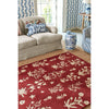 Sanderson Woodland Glade Damson Red 146800 Designer Wool Rug - Rugs Of Beauty - 4
