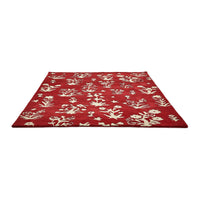 Sanderson Woodland Glade Damson Red 146800 Designer Wool Rug - Rugs Of Beauty - 6