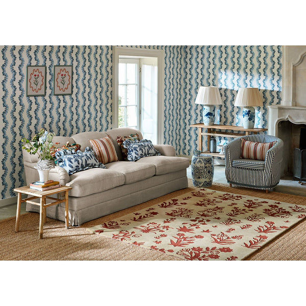 Sanderson Woodland Glade Linen/Russet Brown 146801 Designer Wool Rug - Rugs Of Beauty - 2