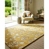Sanderson Woodland Glade Gold 146806 Designer Wool Rug - Rugs Of Beauty - 3