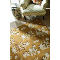Sanderson Woodland Glade Gold 146806 Designer Wool Rug - Rugs Of Beauty - 4