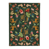 Sanderson Forest Of Dean Forest Green 146907 Designer Wool Rug - Rugs Of Beauty - 1