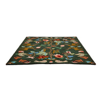 Sanderson Forest Of Dean Forest Green 146907 Designer Wool Rug - Rugs Of Beauty - 6