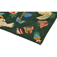 Sanderson Forest Of Dean Forest Green 146907 Designer Wool Rug - Rugs Of Beauty - 7