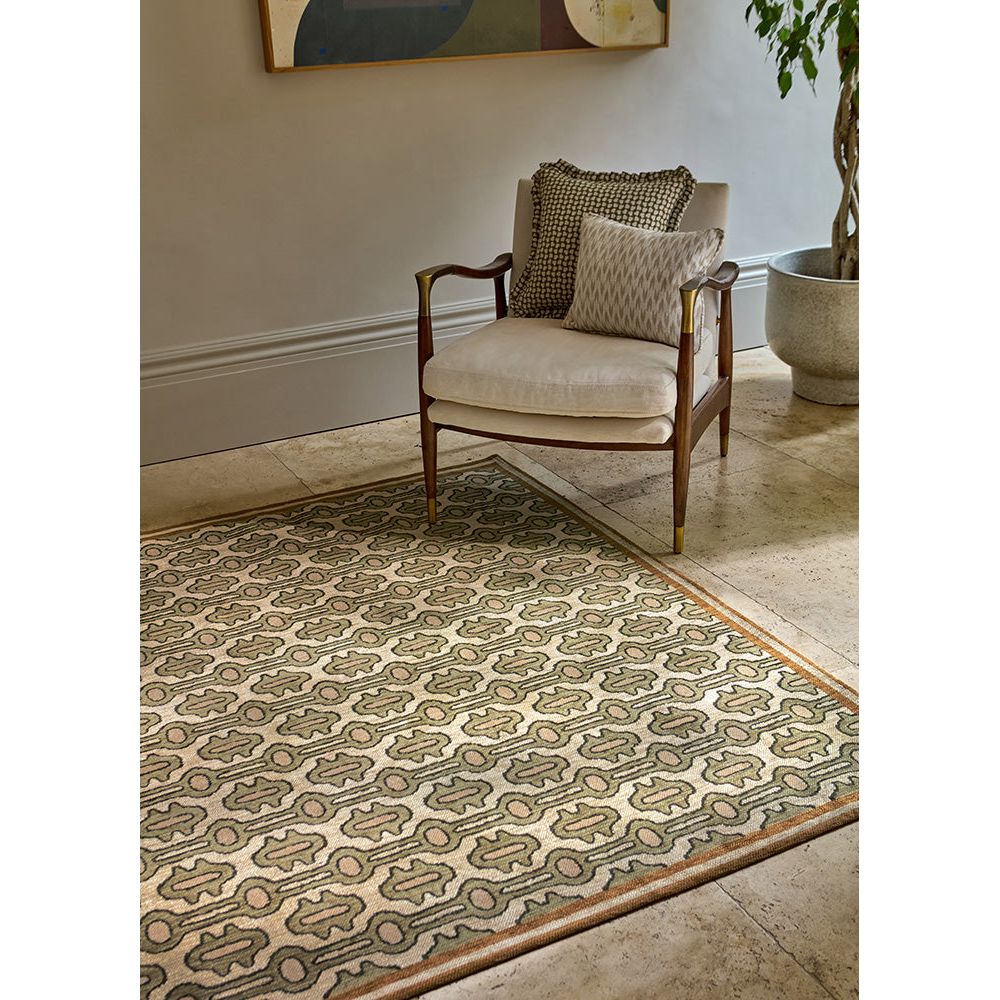 Sanderson Matmi Avocado 148107 Designer Pet / Wool Rug - 3