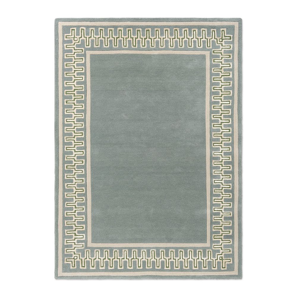 Sanderson Linnean Porcelain 148408 Designer Wool Viscose Rug - 1