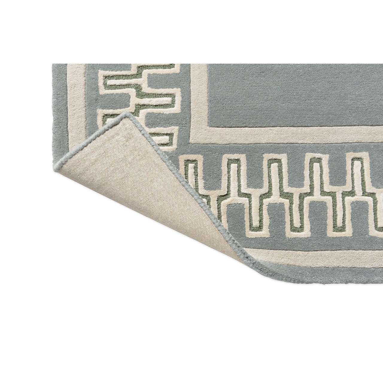 Sanderson Linnean Porcelain 148408 Designer Wool Viscose Rug - 7