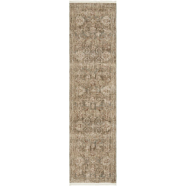 Qebui 3325 Multi Coloured Transitional Medallion Runner Rug - Rugs Of Beauty - 1