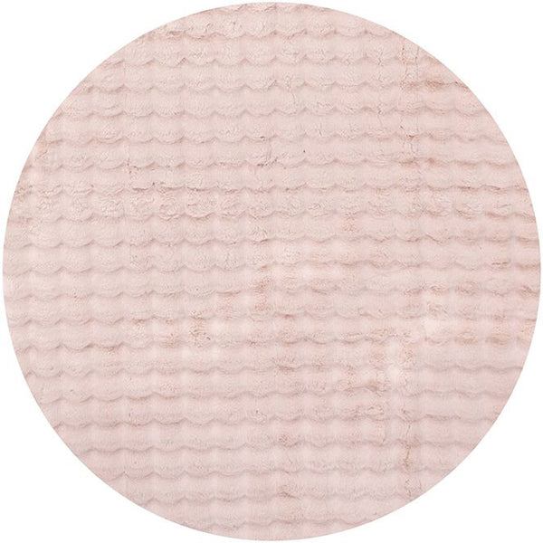 Tara 1721 Blush Pink Modern Machine Washable Round Rug - Rugs Of Beauty - 1