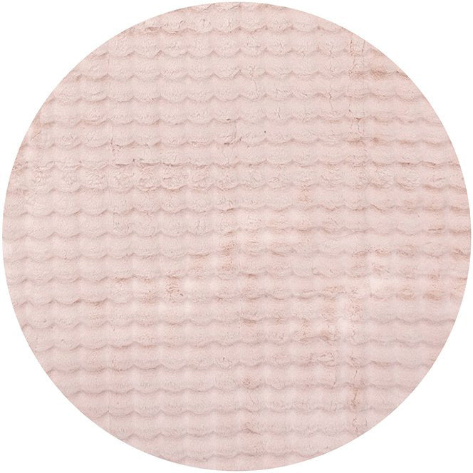 Tara 1721 Blush Pink Modern Machine Washable Round Rug - Rugs Of Beauty - 1