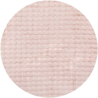 Tara 1721 Blush Pink Modern Machine Washable Round Rug - Rugs Of Beauty - 1