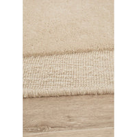 Aspley Beige Modern Curved Wool Rug - Rugs Of Beauty - 4
