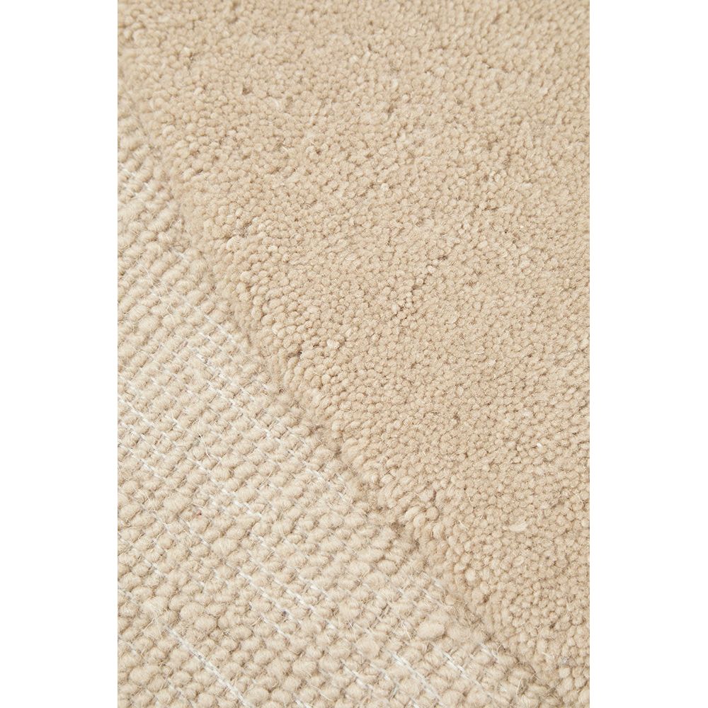 Aspley Beige Modern Curved Wool Rug - Rugs Of Beauty - 5