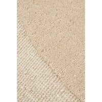 Aspley Beige Modern Curved Wool Rug - Rugs Of Beauty - 5