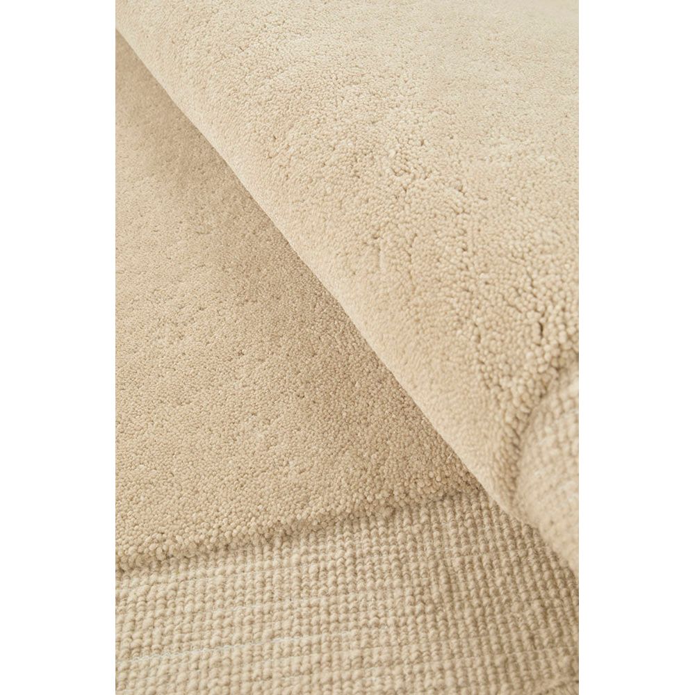 Aspley Beige Modern Curved Wool Rug - Rugs Of Beauty - 7