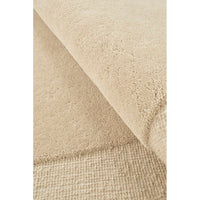 Aspley Beige Modern Curved Wool Rug - Rugs Of Beauty - 7