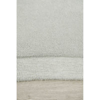 Aspley Light Silver Grey Modern Curved Wool Rug - Rugs Of Beauty - 4