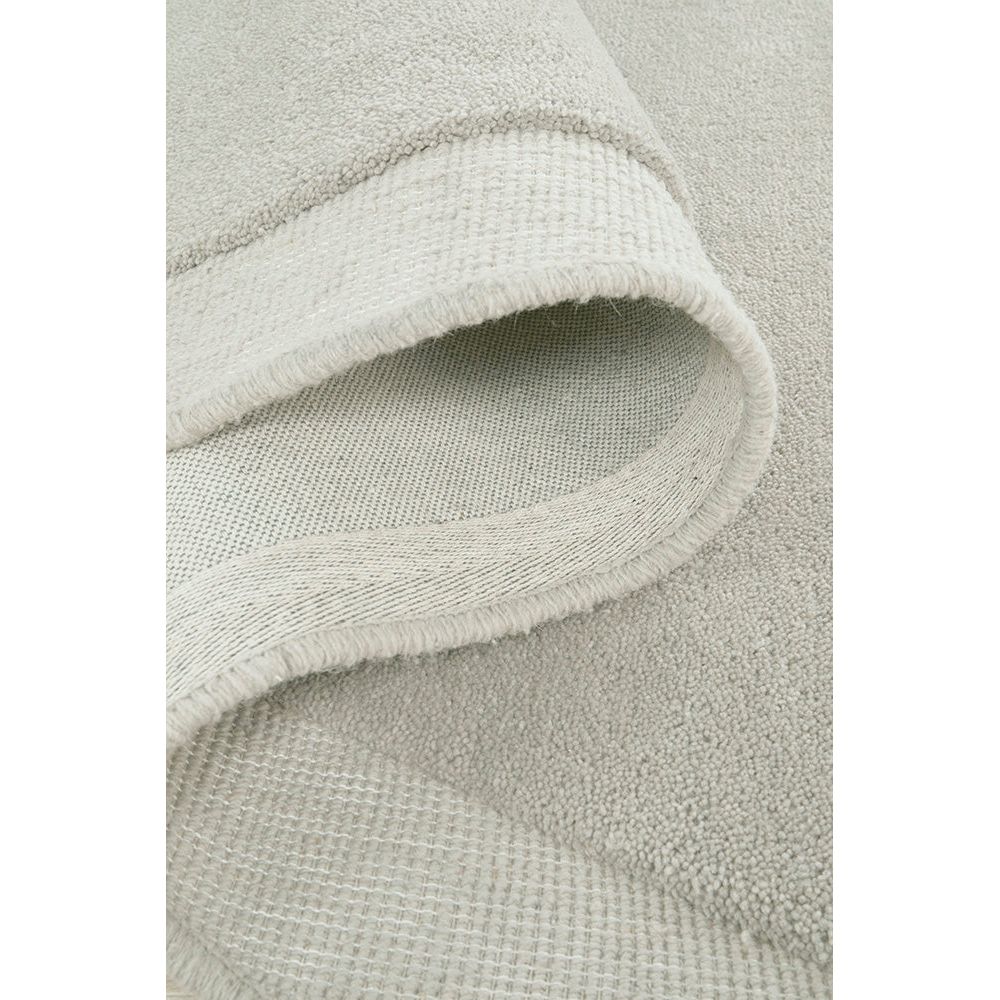 Aspley Light Silver Grey Modern Curved Wool Rug - Rugs Of Beauty - 6