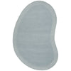 Aspley Pastel Blue Modern Curved Wool Rug - Rugs Of Beauty - 1
