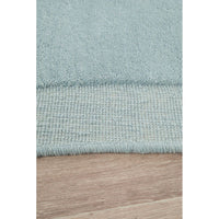 Aspley Pastel Blue Modern Curved Wool Rug - Rugs Of Beauty - 4