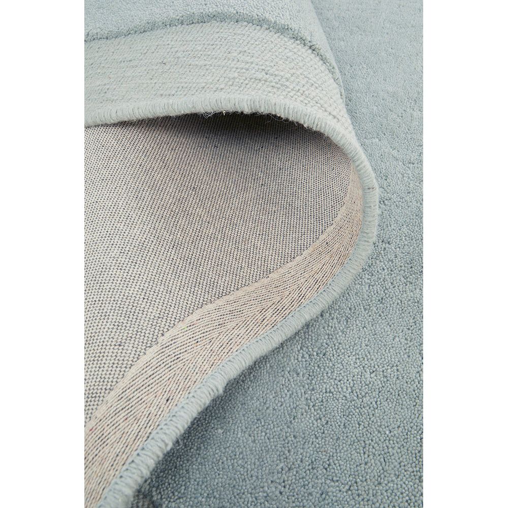 Aspley Pastel Blue Modern Curved Wool Rug - Rugs Of Beauty - 6