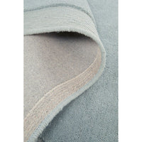 Aspley Pastel Blue Modern Curved Wool Rug - Rugs Of Beauty - 6