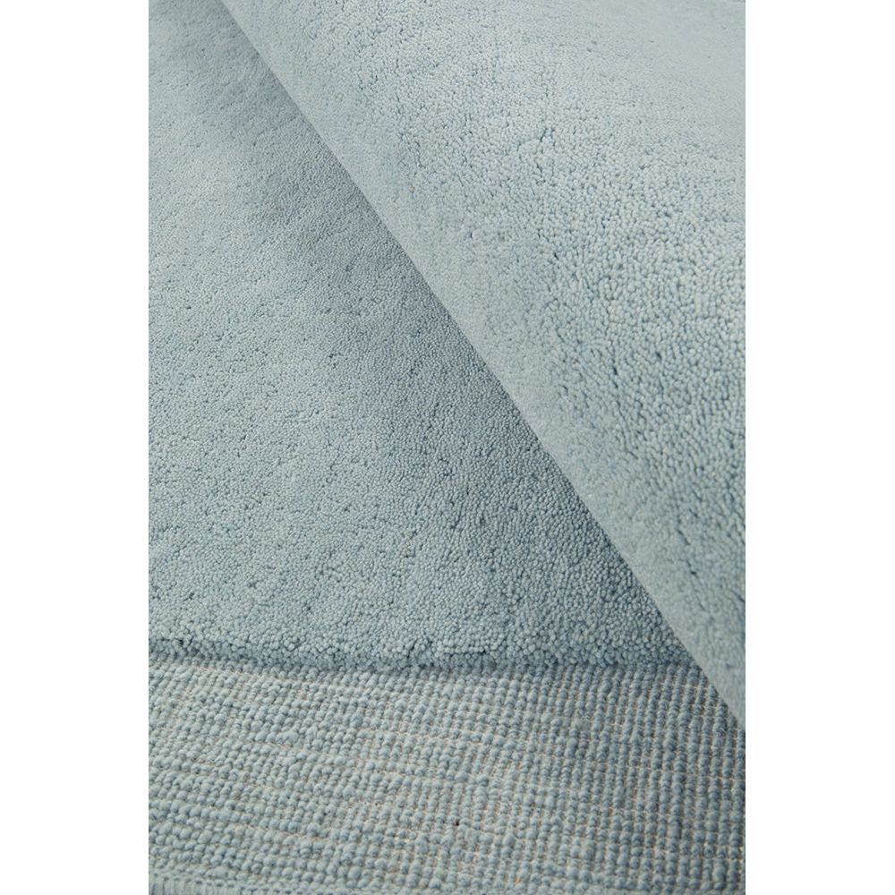 Aspley Pastel Blue Modern Curved Wool Rug - Rugs Of Beauty - 7