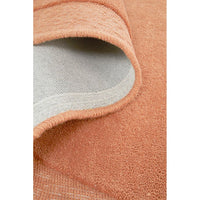 Aspley Tangerine Coral Modern Curved Wool Rug - Rugs Of Beauty - 6