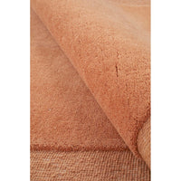 Aspley Tangerine Coral Modern Curved Wool Rug - Rugs Of Beauty - 7